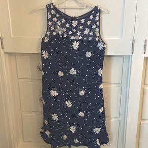 Perfect for Spring!  Navy dress with Daisies!
